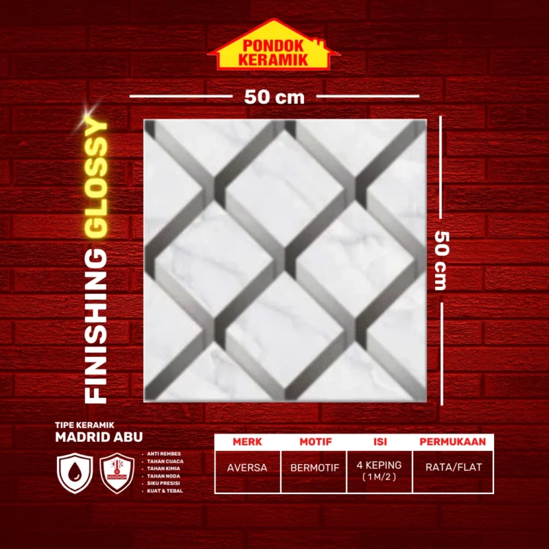 AVERSA 50X50 MADRID ABU - Gambar 2