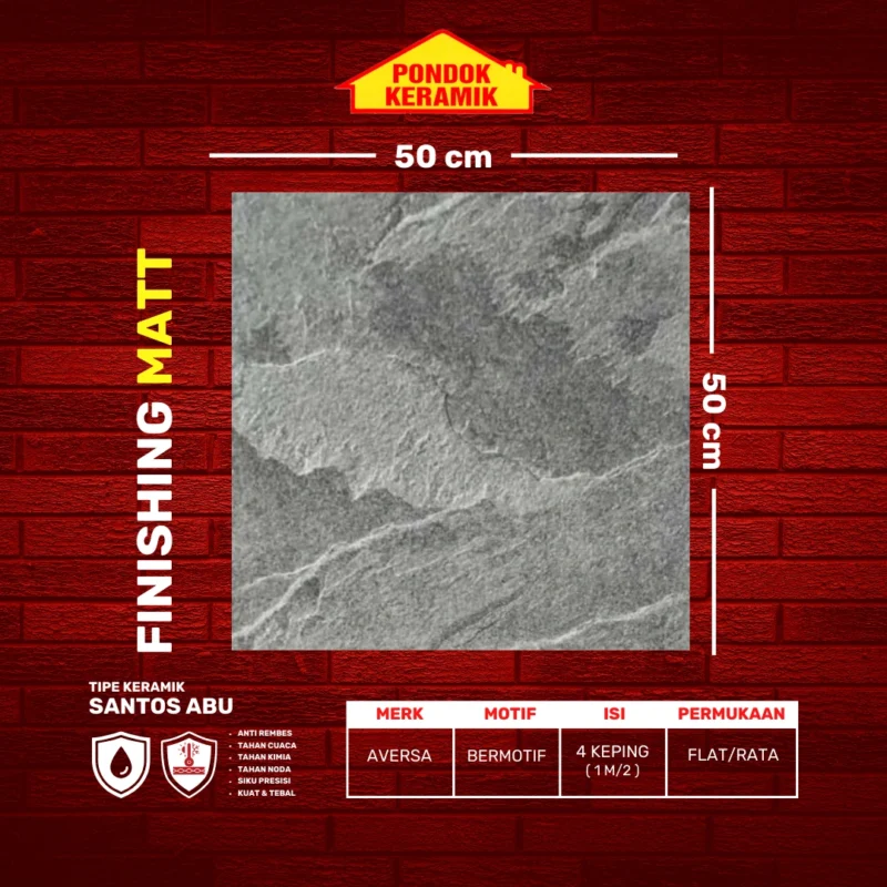 AVERSA 50X50 SANTOS ABU - Gambar 2