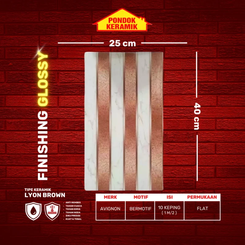 AVIGNON 25X40 LYON BROWN - Gambar 2