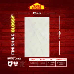 MASSIMO 25X40 MACAU L GREY - Gambar 2