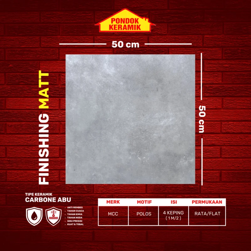 MCC 50X50 CARBON ABU KW I - Gambar 2