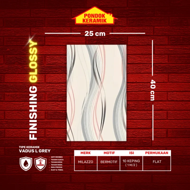 MILAZO 25X40 VADUS L GREY - Gambar 2