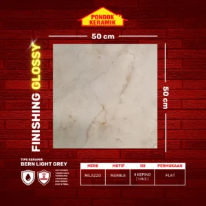 MILAZO 50X50 BERN LIGHT GREY - Gambar 2