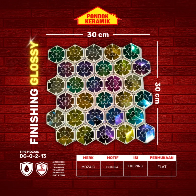 MOSAIC 30X30 TILE DG-Q-2-13 - Gambar 2