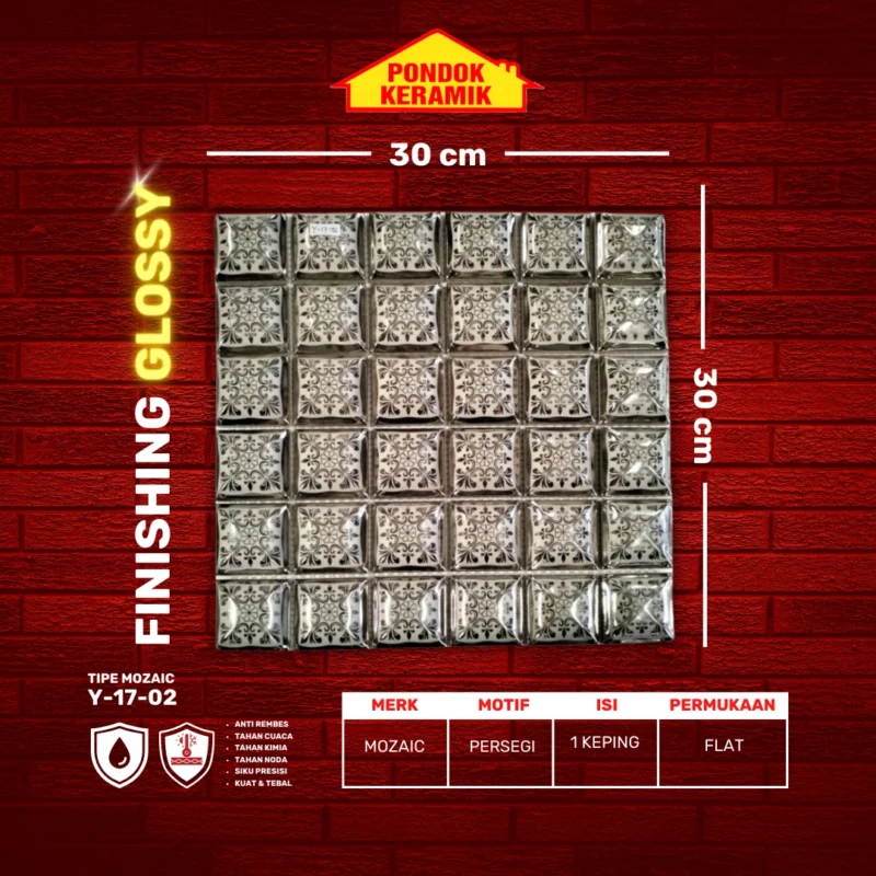 MOSAIC 30X30 TILE Y-17-02 - Gambar 2