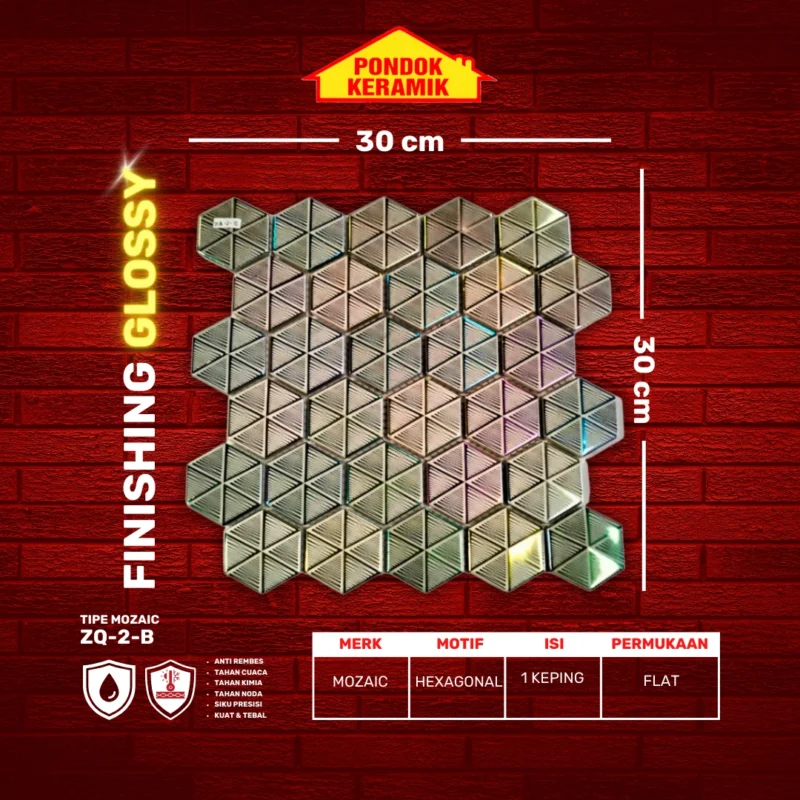 MOSAIC 30X30 TILE ZQ-2-13 - Gambar 2
