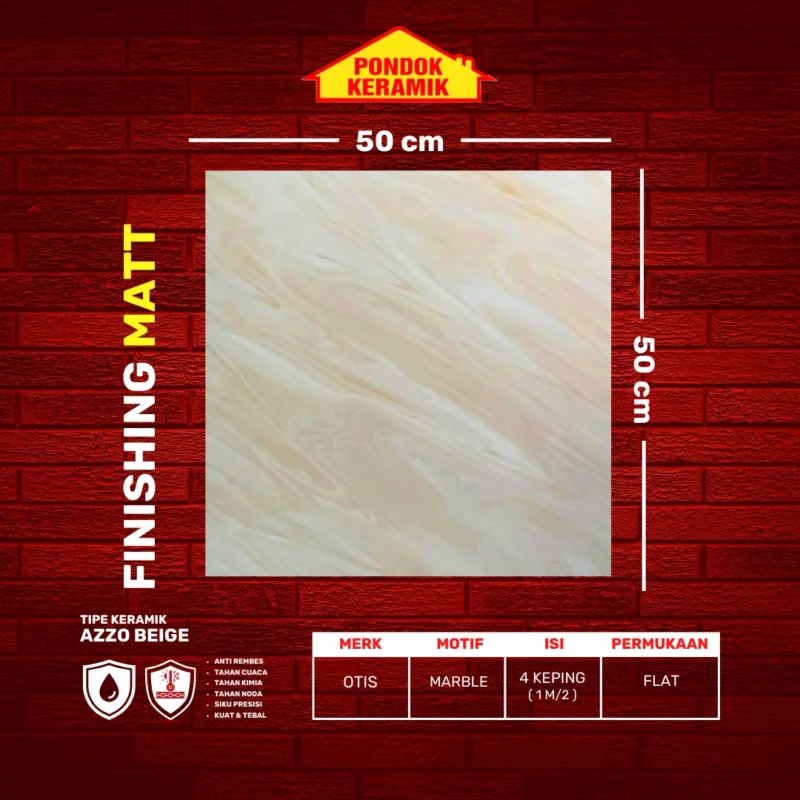 OTIS 50X50 AZZO BEIGE - Gambar 2