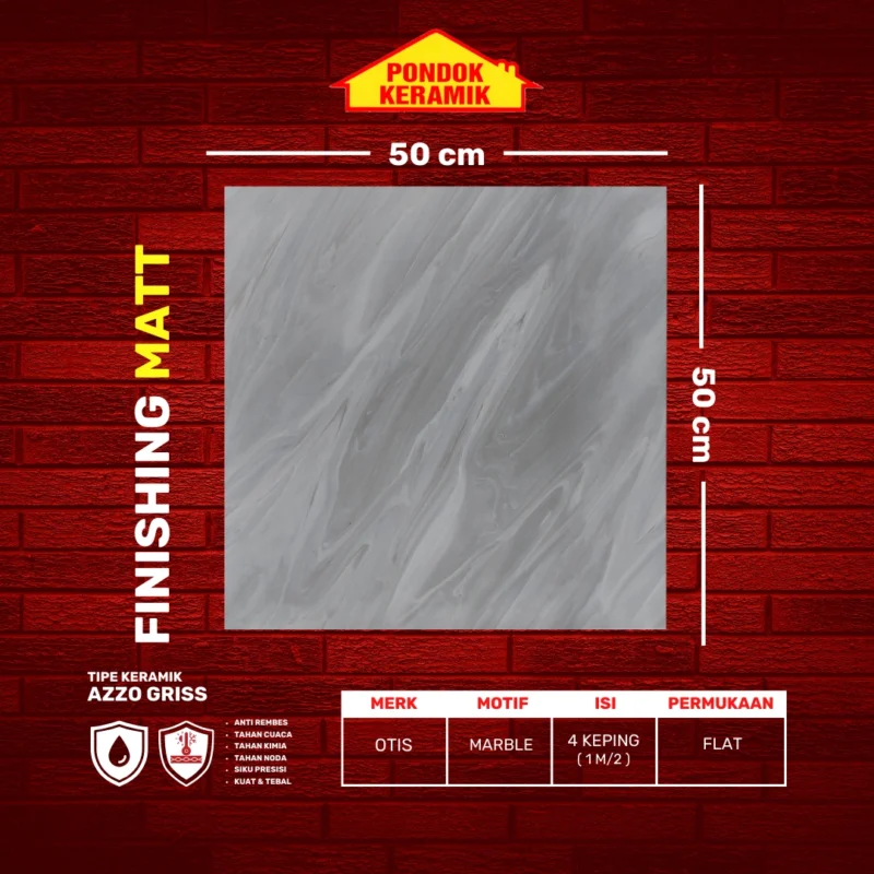 OTIS 50X50 AZZO GRISS - Gambar 2
