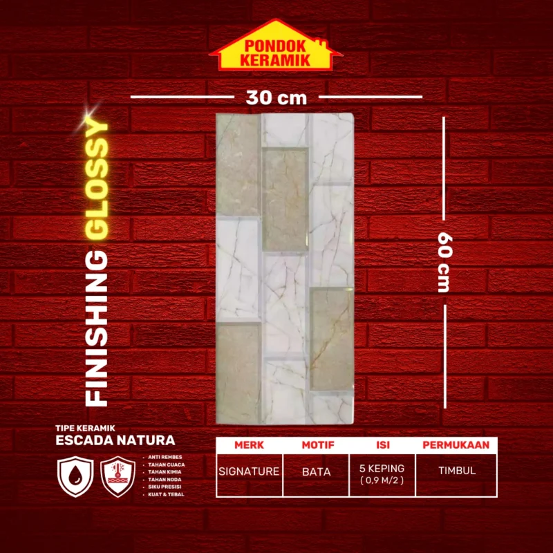 SIGNATURE 30X60 ESCADA NATURA - Gambar 2