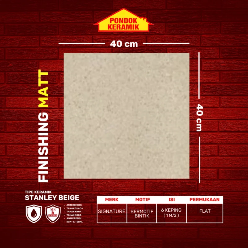 SIGNATURE 40X40 STANLEY BEIGE - Gambar 2