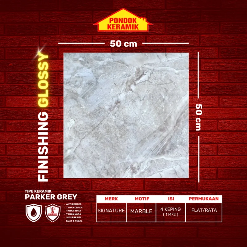 SIGNATURE 50X50 REC PARKER GREY - Gambar 2
