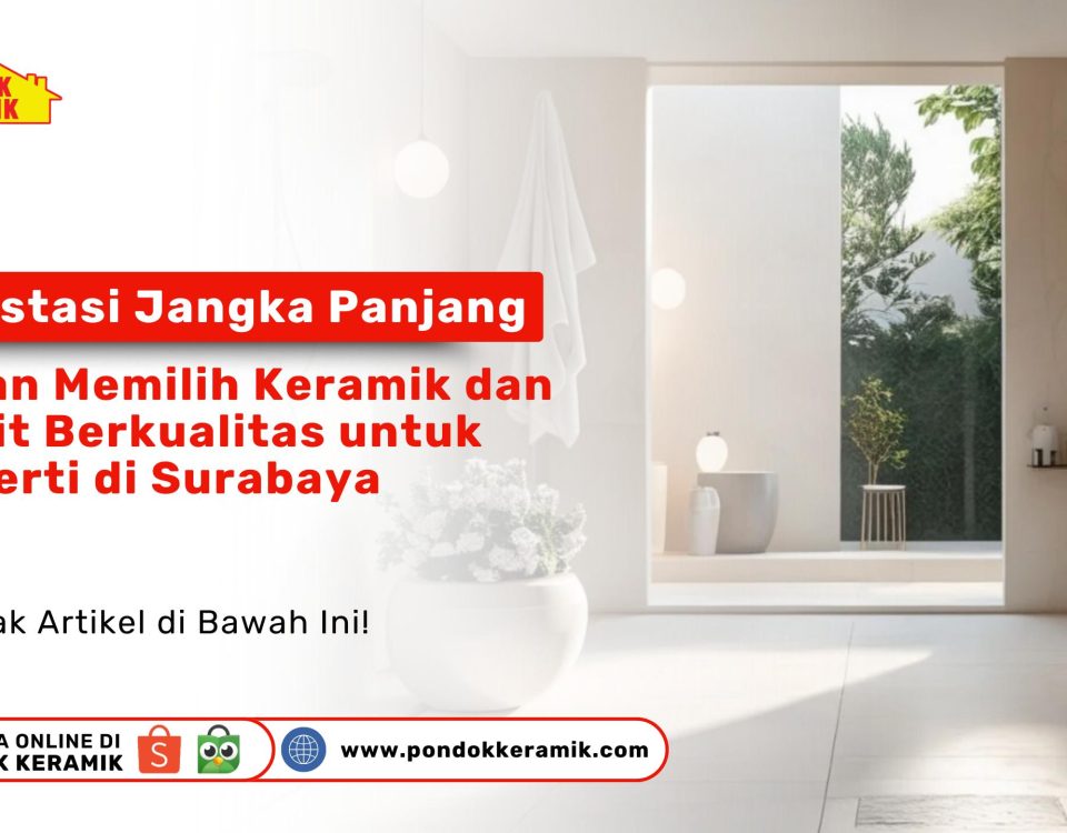 Interior properti Surabaya dengan keramik dan granit berkualitas tinggi