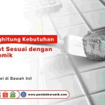 Keramik kamar mandi dengan semen nat rapi dan terukur