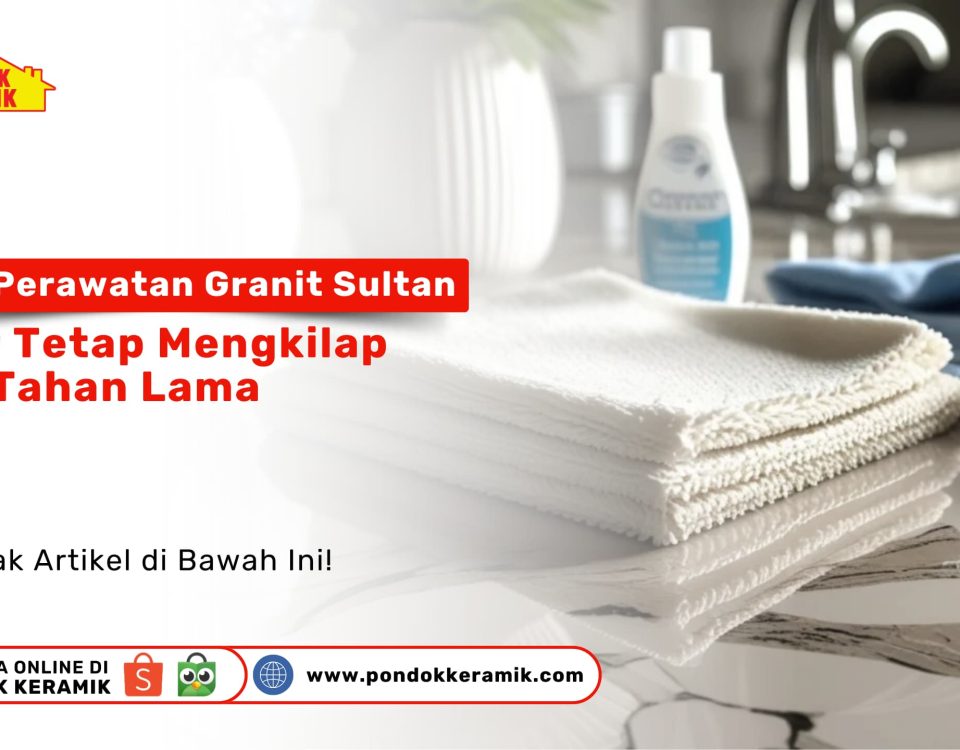 Lantai granit Sultan mengkilap dengan perawatan pembersih khusus