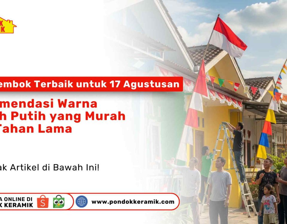 Cat Tembok Terbaik untuk 17 Agustusan. Sekelompok warga sedang mengecat dan menghias rumah dengan nuansa Merah Putih untuk perayaan Hari Kemerdekaan Indonesia.