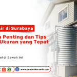 Tandon air berkualitas di Surabaya dengan tips memilih ukuran yang tepat