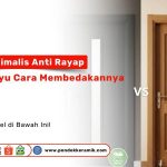 Perbandingan pintu minimalis anti rayap bahan PVC dan kayu