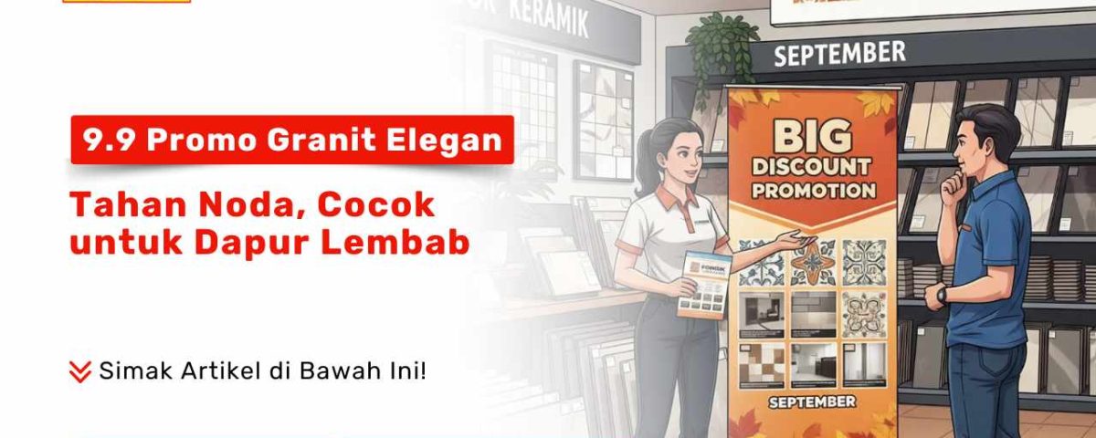 Granit 60x60 cm putih elegan dan granit 10x10 cm terbaru untuk dapur tahan noda di Surabaya