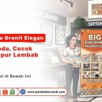 Granit 60x60 cm putih elegan dan granit 10x10 cm terbaru untuk dapur tahan noda di Surabaya