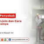 Lantai keramik anti-slip di dapur dan kamar mandi Pondok Keramik Surabaya