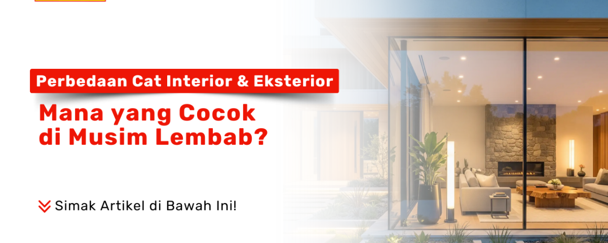 Rumah modern dengan cat interior anti-pudar dan cat eksterior tahan lembab dari Pondok Keramik Surabaya