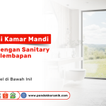 Kamar mandi modern dengan sanitary TOTO tahan kelembapan di Surabaya