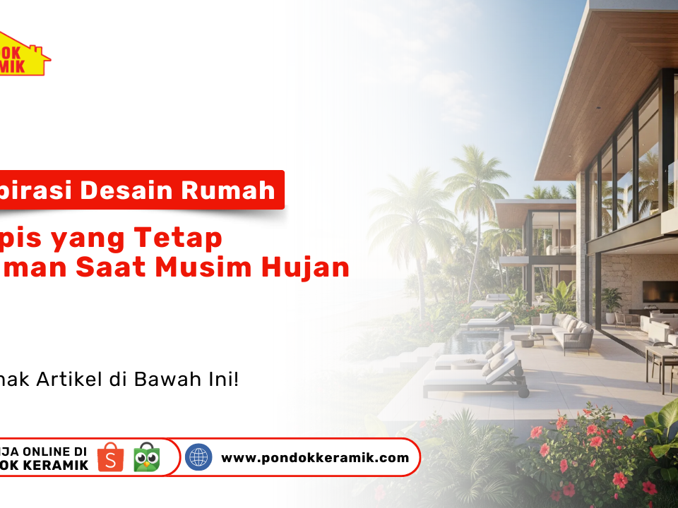 Desain rumah tropis modern nyaman saat musim hujan