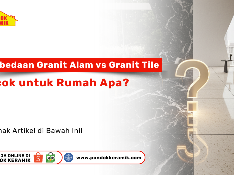 Perbedaan granit alam dan granit tile untuk rumah modern dan natural