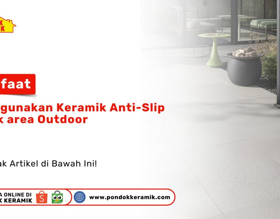 Keramik Anti-Slip Area Outdoor Motif Kayu PONDOKKERAMIK.COM