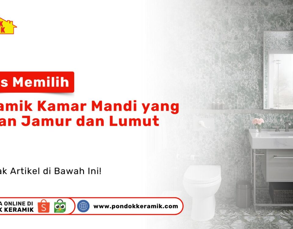 Keramik Gelap Keramik Kamar Mandi Tahan Jamur Lumut PONDOKKERAMIK.COM