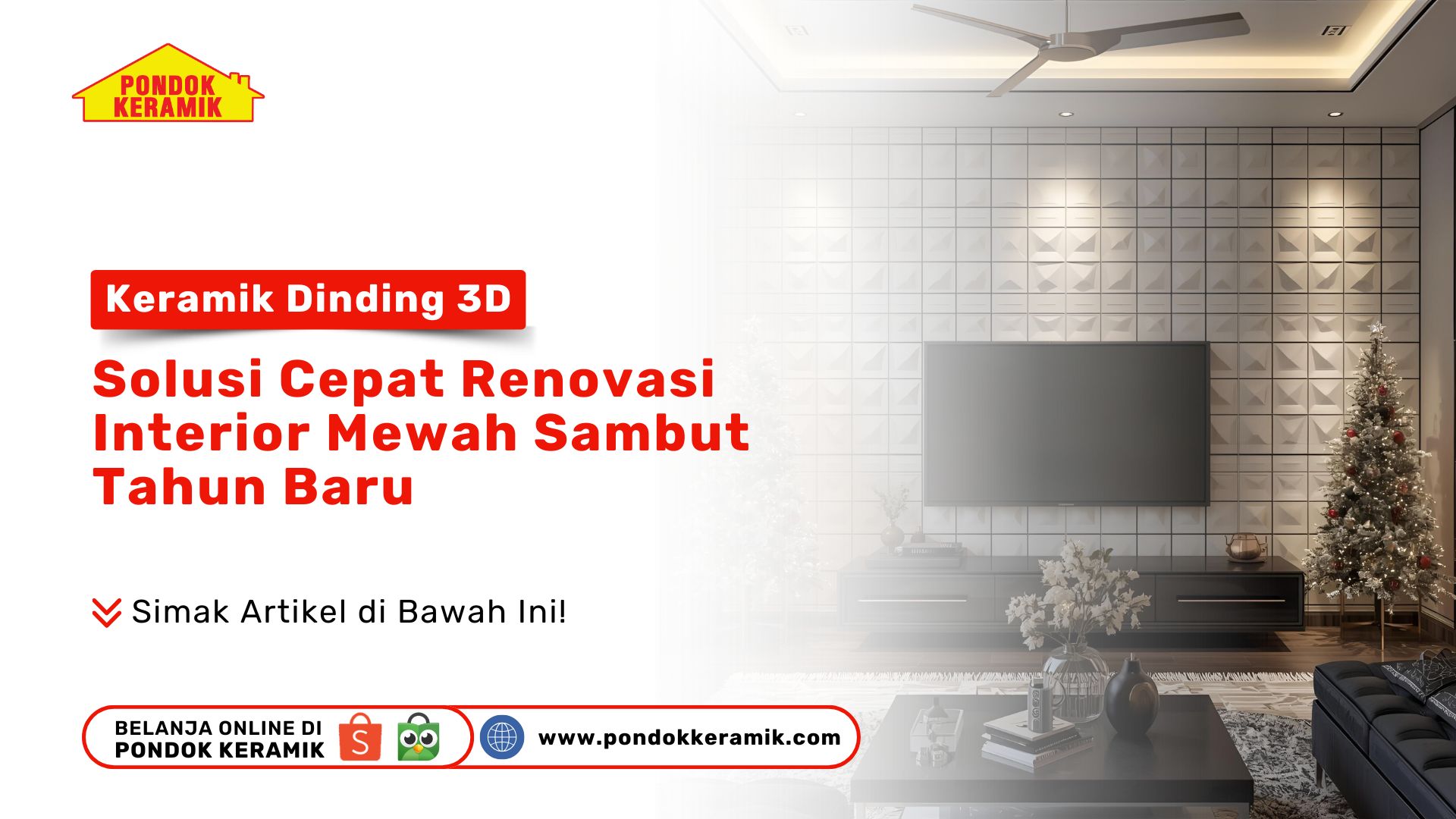 Keramik Dinding 3D Solusi Cepat Renovasi Interior Mewah PONDOKKERAMIK