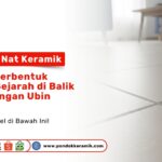Tampilan jarak dekat lantai keramik putih dengan garis nat abu-abu yang presisi sebagai visual kenapa nat keramik selalu berbentuk garis? sejarah di balik pemasangan ubin